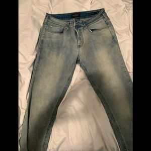 PacSun active skinny stretch jeans in light faded blue 32/32